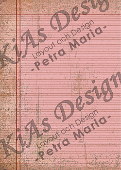 KD DPM MP 043  MP A4 -Grunge varm rosa med rand 