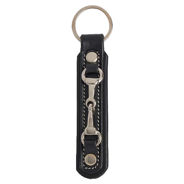 Key Ring Elico Snaffle Bit Black