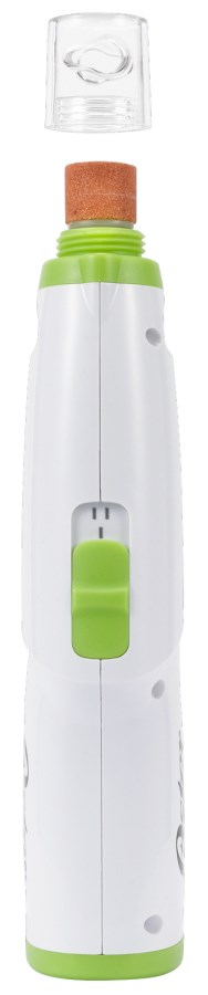 Oster Nail File Gentle Paws – White/Green – Cordless – LED Light – Battery Powered