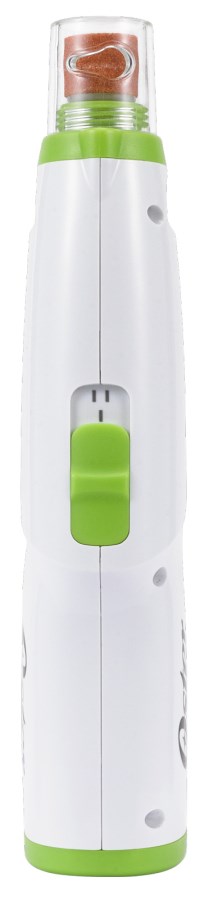 Oster Nail File Gentle Paws – White/Green – Cordless – LED Light – Battery Powered – Claw File – Quiet