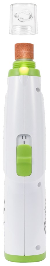Oster Nail File Gentle Paws – White/Green – Cordless – LED Light – Battery Powered – Claw File