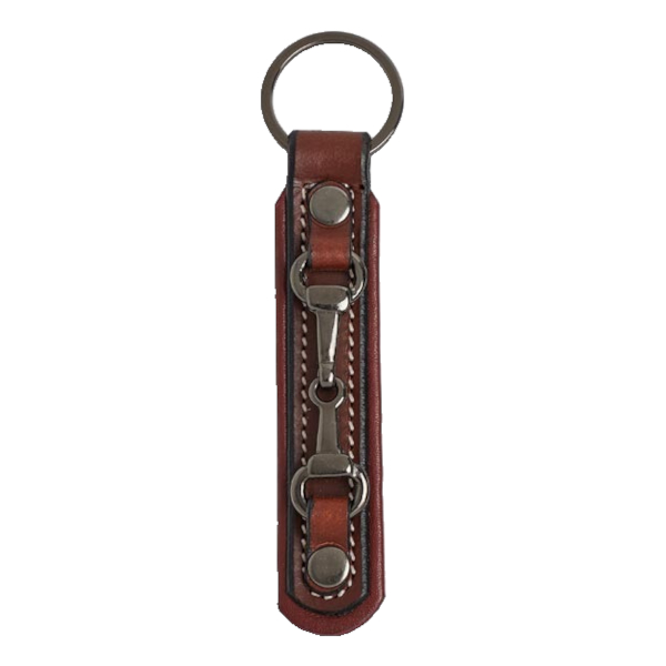Key Ring Elico Snaffle Bit Chestnut