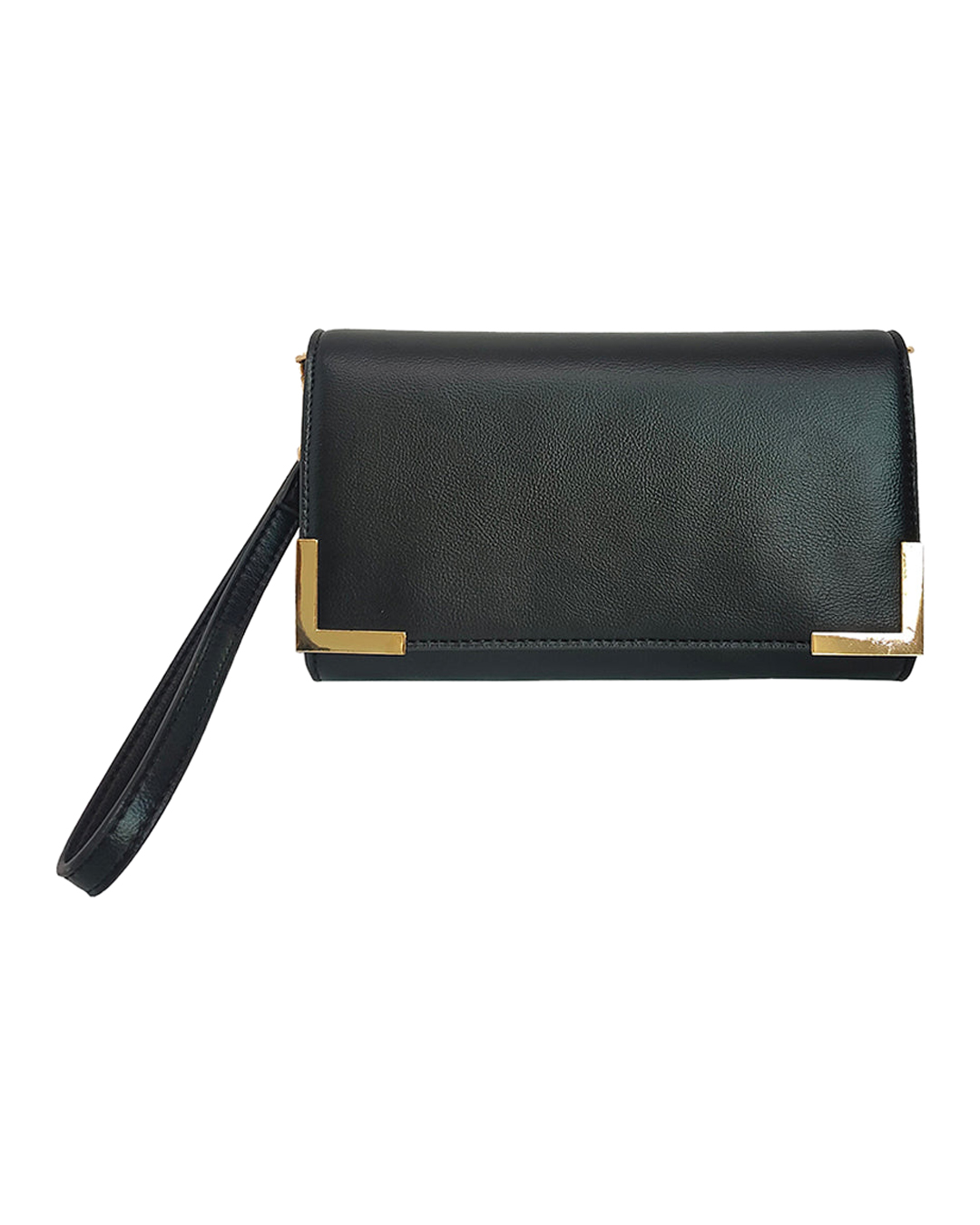 Väska Happy clutch svart/guld