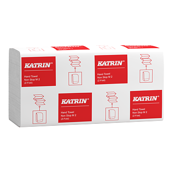 Katrin Pappershandduk Z-vikt Non-Stop M 160 Ark 2-Lagers, Handy Pack