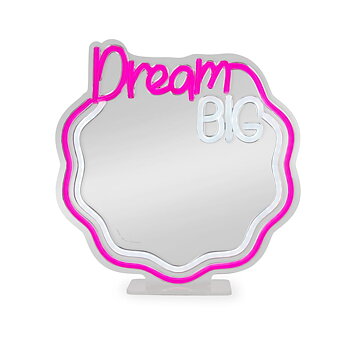 It's a sign, LED-lampa med spegel och neon-effekt, Dream Big