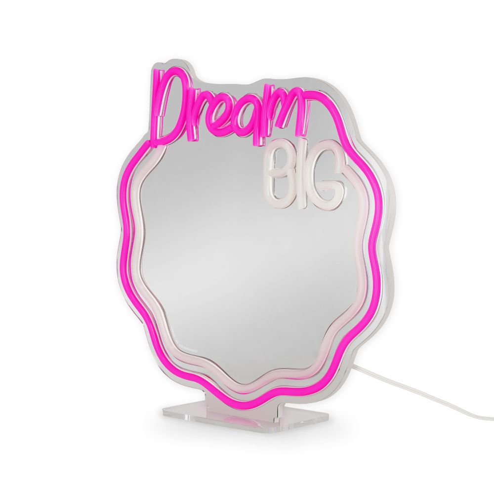 It's a sign, LED-lys med spejl og neon-effekt, Dream Big - 5