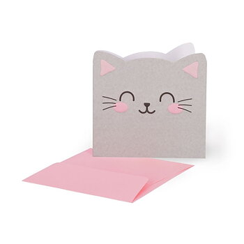 Small Greeting card, Kitty (BQEV018)