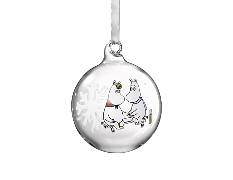  Moomin glass bauble Snowflake 7cm