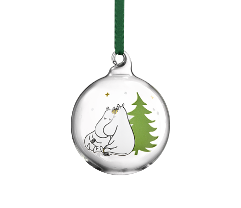  Moomin glass bauble Spruce 7cm