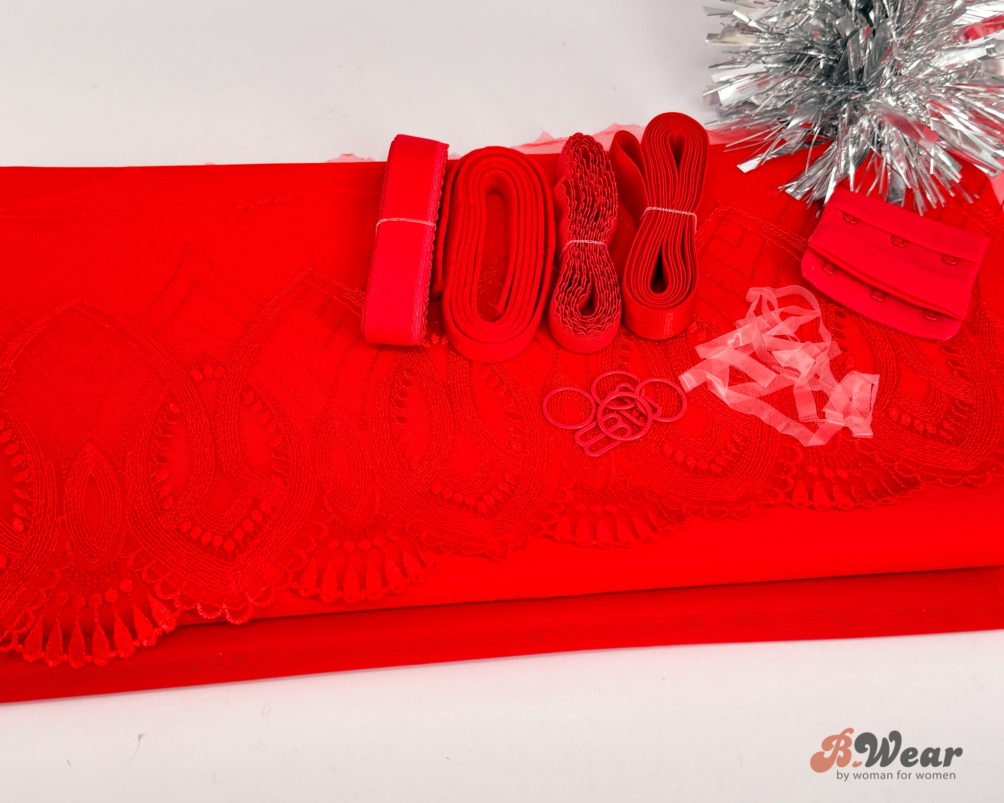 BH kit med spets - Mrs Claus