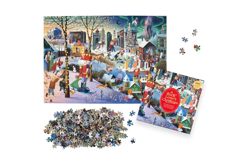 A Book Lover's Christmas, 1000 Piece Puzzle - 3