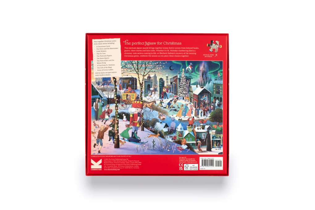 A Book Lover's Christmas, 1000 Piece Puzzle - 4