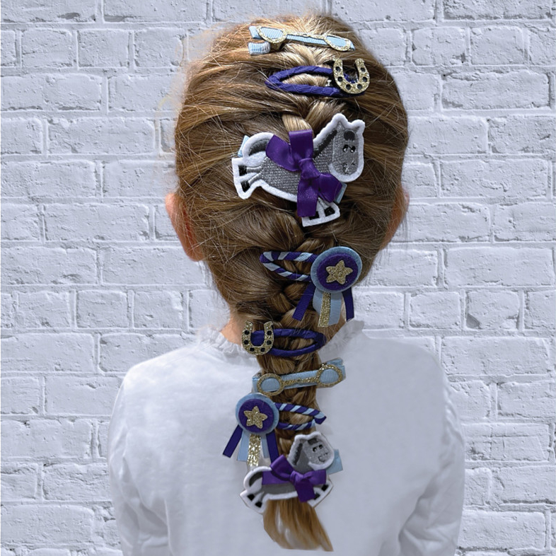 Hair Clips Equetech Pony Club 4-pack - 2