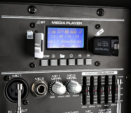 Vonyx AP1500PA Mobile Amp 15" BP-HH-UHF