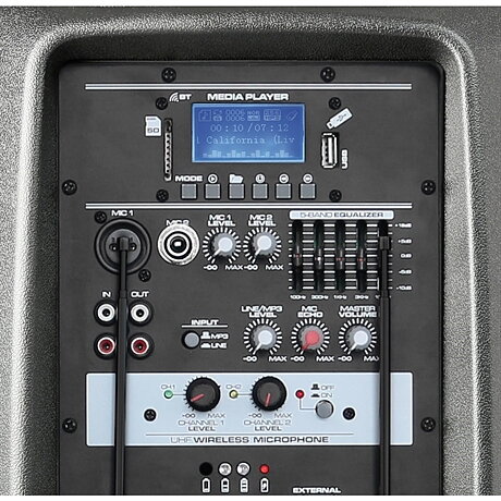 Vonyx AP1500PA Mobile Amp 15" BP-HH-UHF