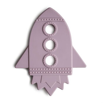 Mushie Teether Rocket Soft Lilac