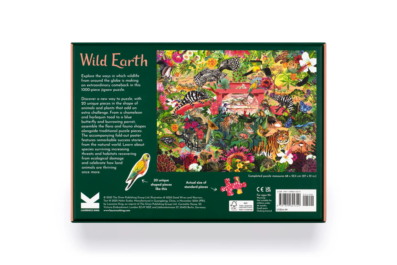 Wild Earth Jigsaw Stories of nature's greatest comebacks: 1000 piece jigsaw with 20 shaped pieces - 3