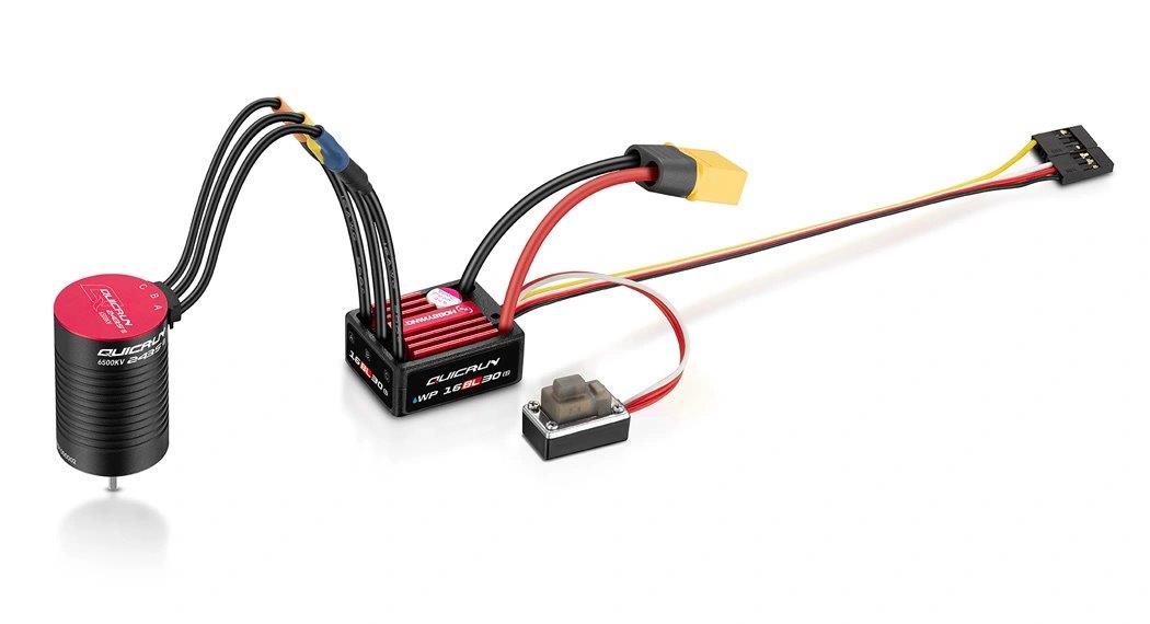Hobbywing QuicRun Combo WP 16BL30 G2 - 2435SL 4500kV G3 1/16 - 3
