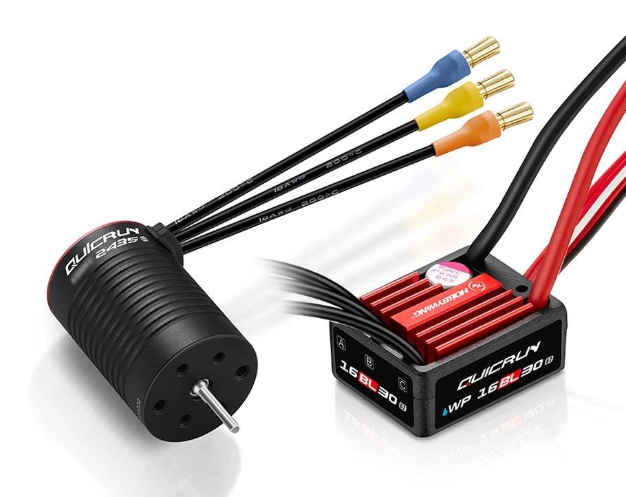 Hobbywing QuicRun Combo WP 16BL30 G2 - 2435SL 4500kV G3 1/16