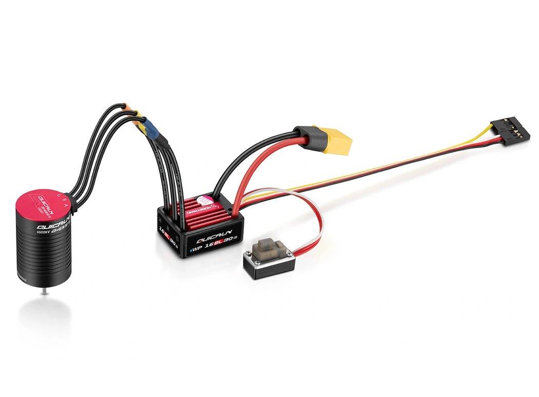 Hobbywing QuicRun Combo WP 16BL30 G2 - 2435SL 6500kV G3 1/16 - 2