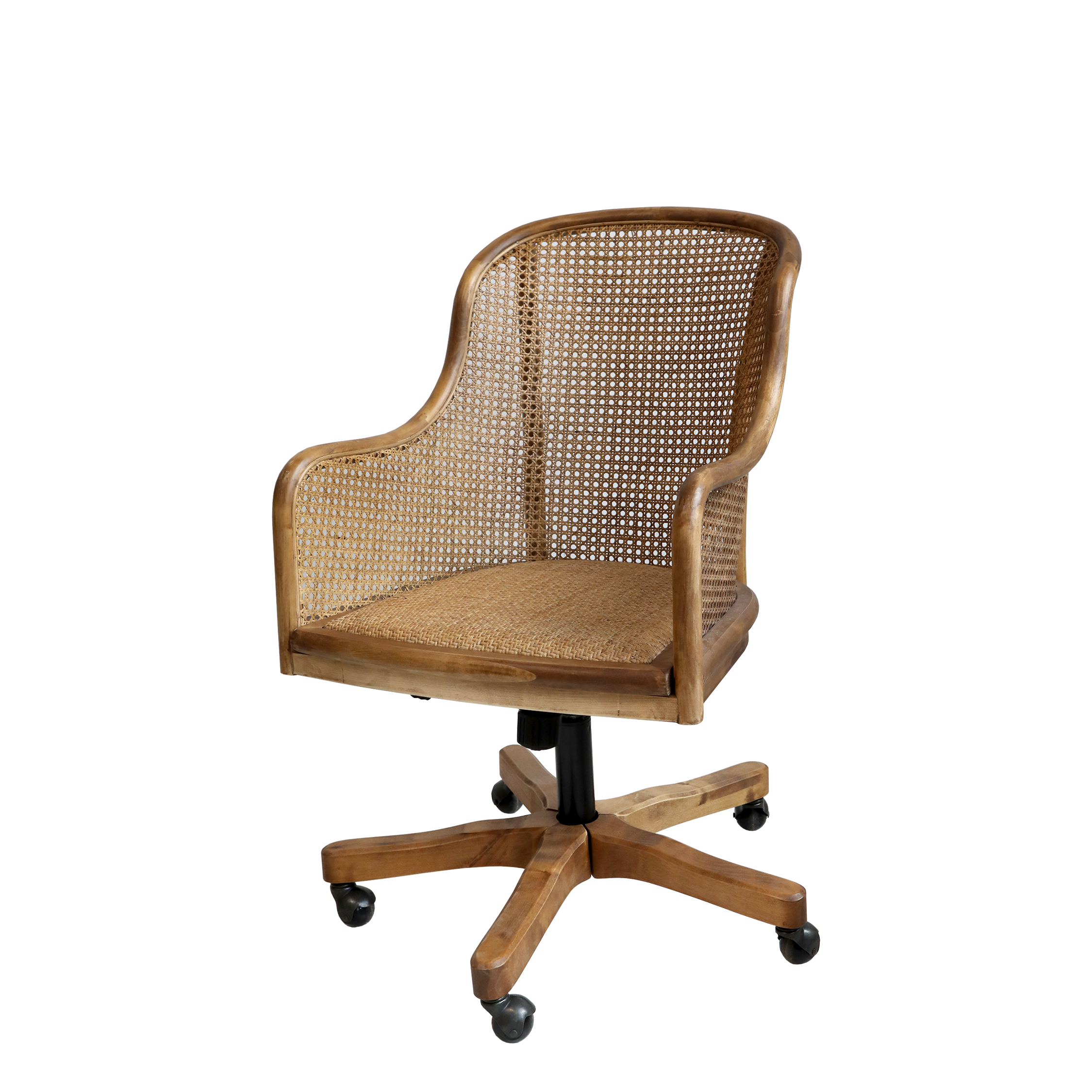 Kontorsstol med karm i rotting, fransk stil, från Chic Antique