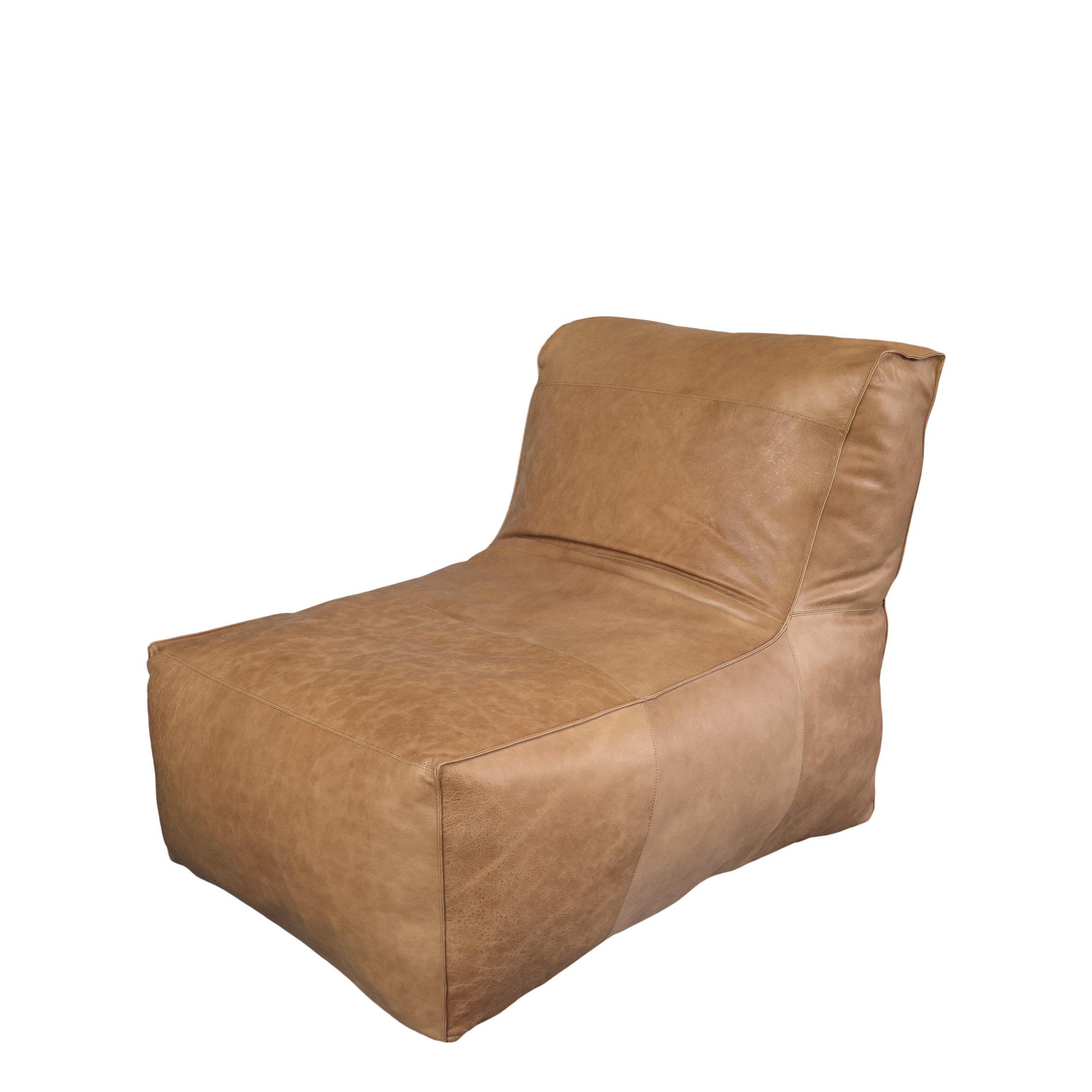 Loungefåtölj i skinn från Chic Antique