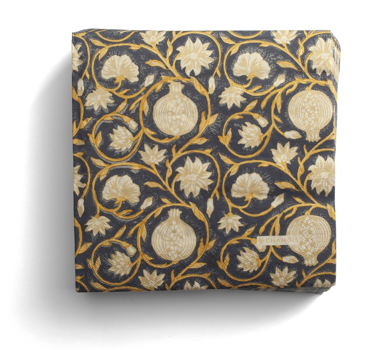 Chamois Paper Napkins Tangier Pomegranate Blue & Ochre - 40x40cm