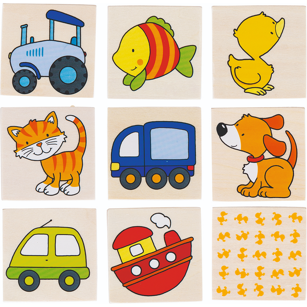 Goki Mini Memory i trä - ekologiskt spel för pedagogisk lek - 2