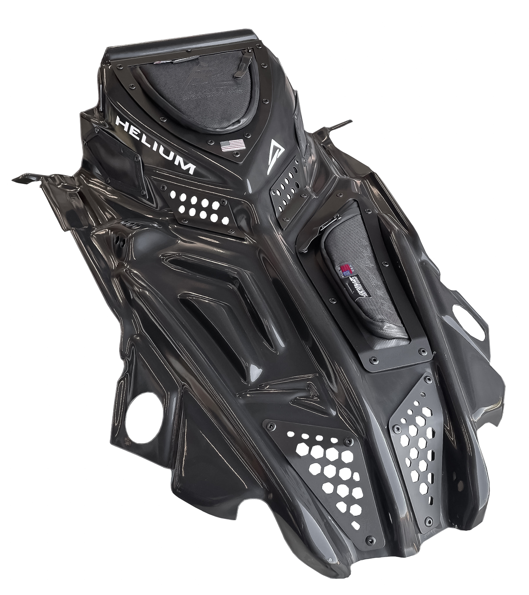 Skinz Helium huv Polaris Matryx (Fäste för 7S Display ingår) - Laminated/Wrap (Utmärkt för Dekalkit)