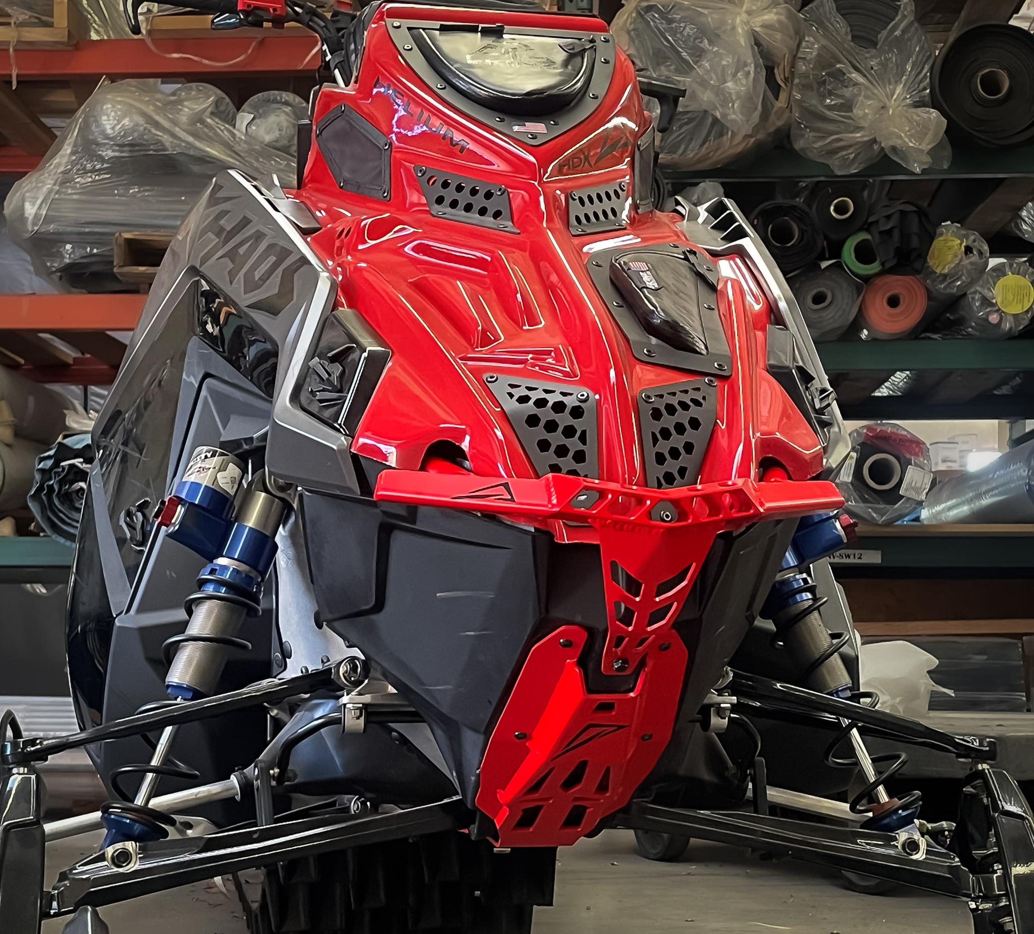 Skinz Frontbåge med bukplåt Polaris Matryx - Röd