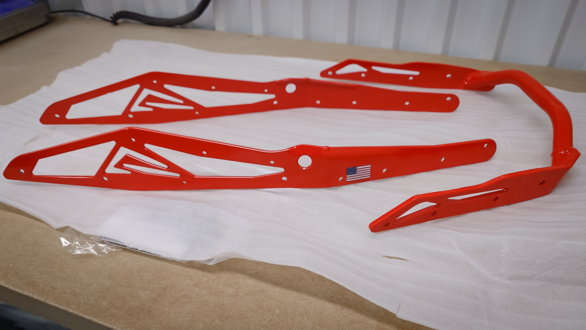 Skinz Bakbåge Polaris Matryx 155" Slash - Röd