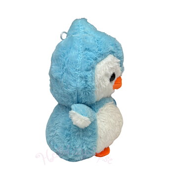 Ljusblå Pingvin Gosedjur – Kawaii Plush i Supermjukt Fluff 21 cm