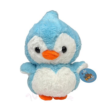 Ljusblå Pingvin Gosedjur – Kawaii Plush i Supermjukt Fluff 21 cm