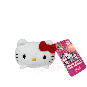 Hello Kitty and Friends Plush Beanies Gosedjur – Kawaii Squishy Hello Kitty Röd Rosett 9 cm