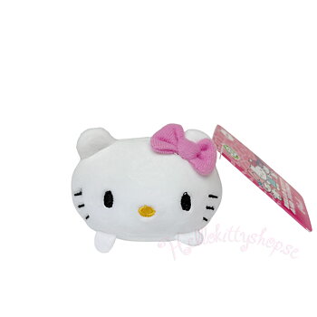 Hello Kitty and Friends Plush Beanies Gosedjur – Kawaii Squishy Hello Kitty Rosa Rosett 9 cm