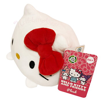 Hello Kitty Plush Beanies Gosedjur – Kawaii Squishy Röd Rosett 20 cm