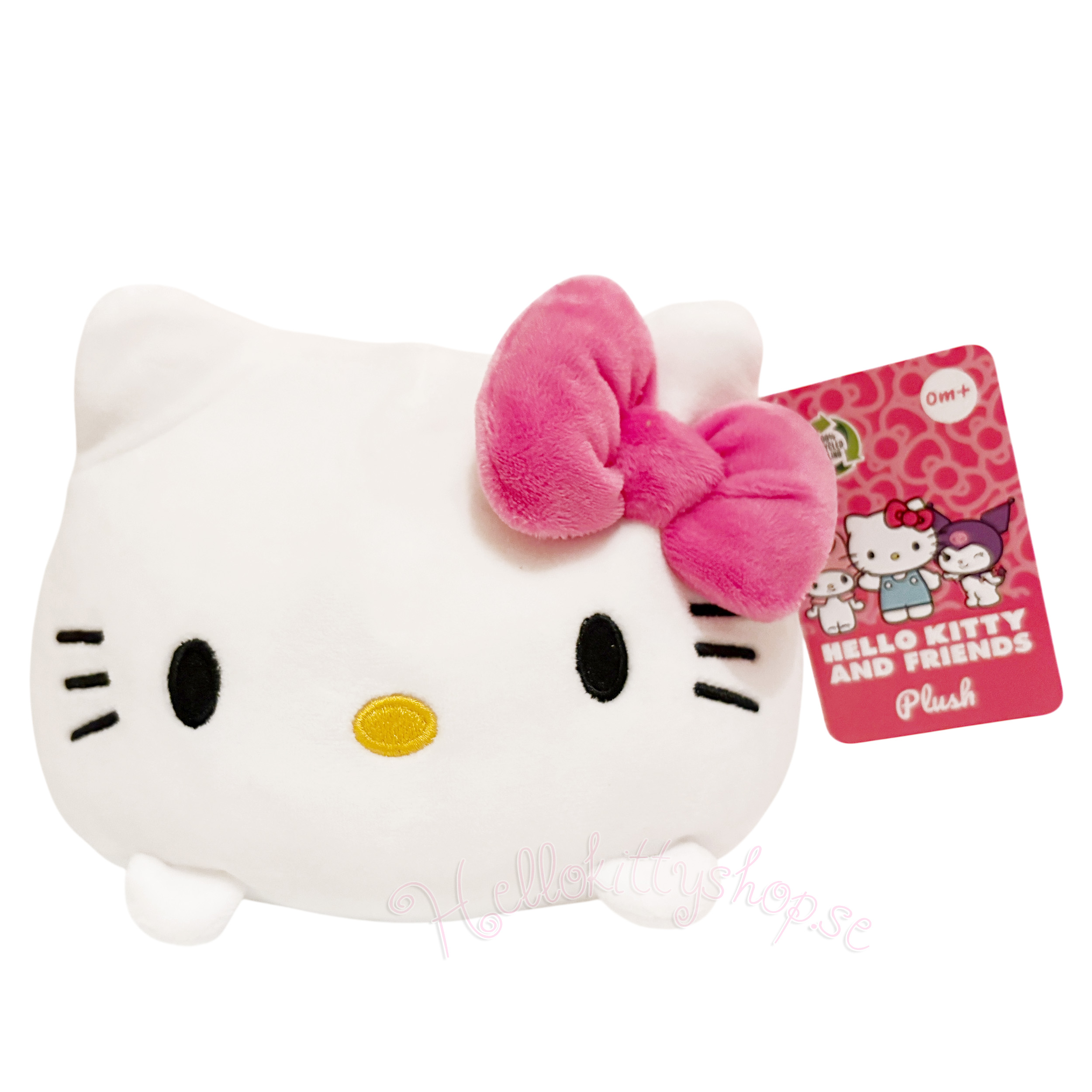 Hello Kitty Plush Beanies Gosedjur – Kawaii Squishy Rosa Rosett 20 cm