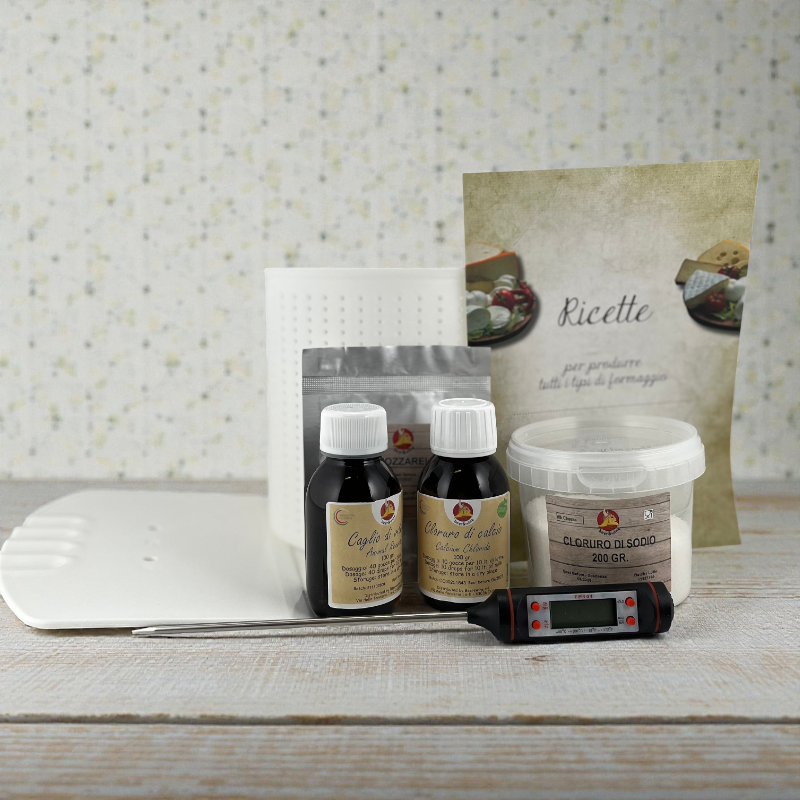 Kit Mozzarella – Ostesæt til Hjemmelavet Mozzarella med Digitalt Termometer