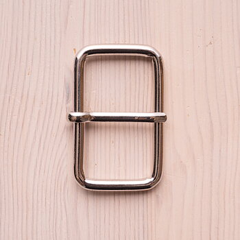 Gürtelschnalle Basic 60 mm silberfarben