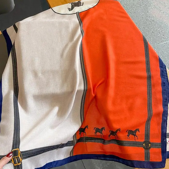 Shawl AWST Intl Strap Goods Cotton/Linen Orange