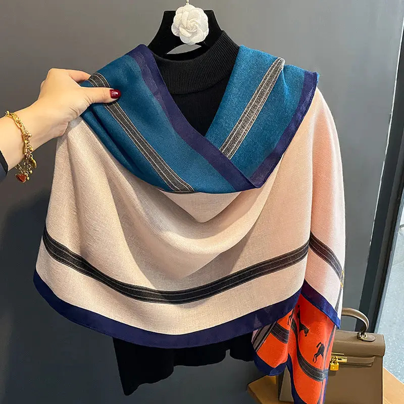 Shawl AWST Intl Strap Goods Cotton/Linen Orange - 2