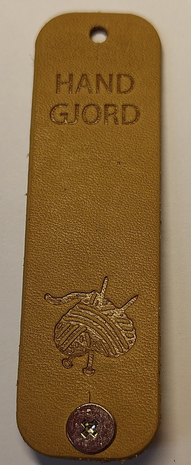 Lädermärke Handgjord - 3