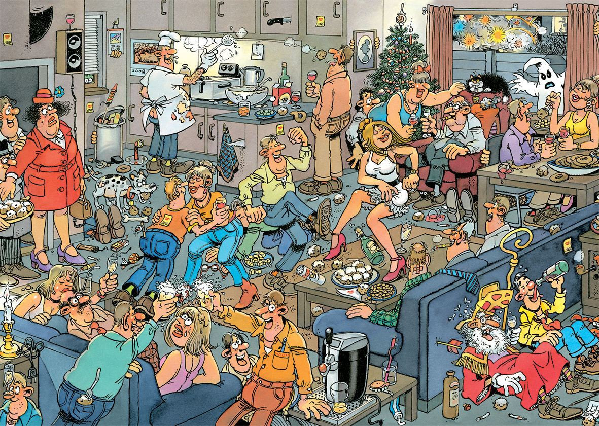 Jan van Haasteren  - New Year Party, 500 bitar - 2