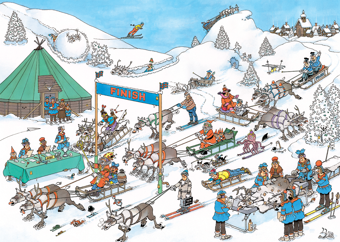 Jan van Haasteren - Reindeer Race, 500 bitar - 2