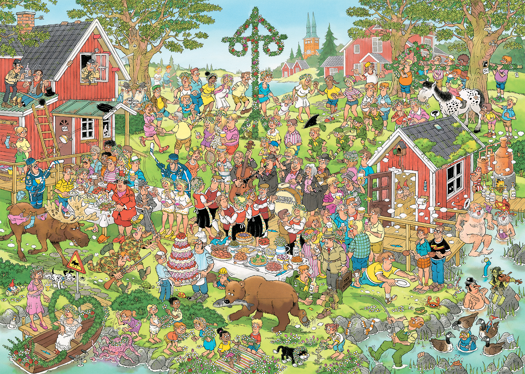 Jan van Haasteren – Midsummerfestival, 1000 bitar - 2