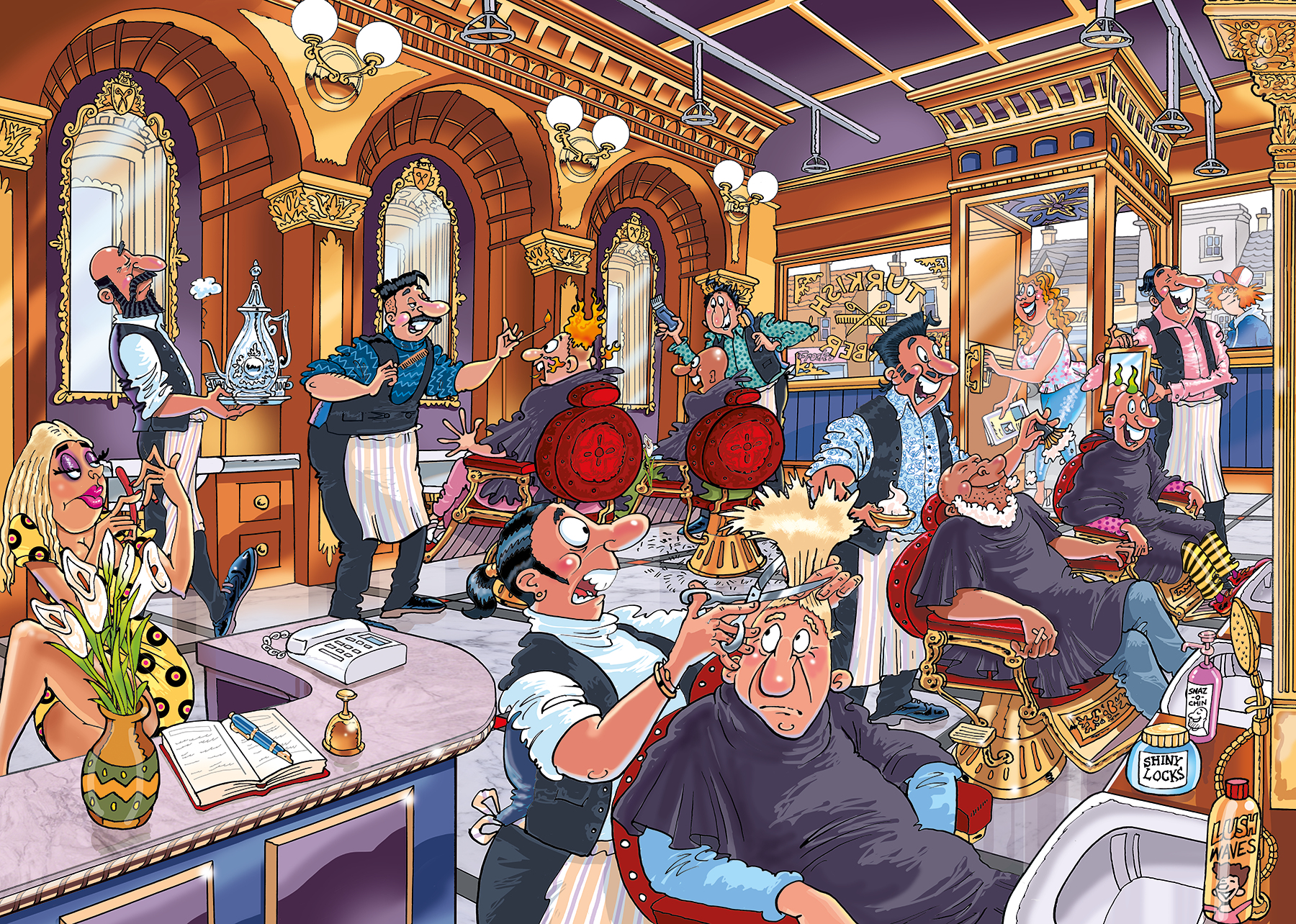 Wasgij Mystery 27 - A Close shave! 1000 bitar - 2