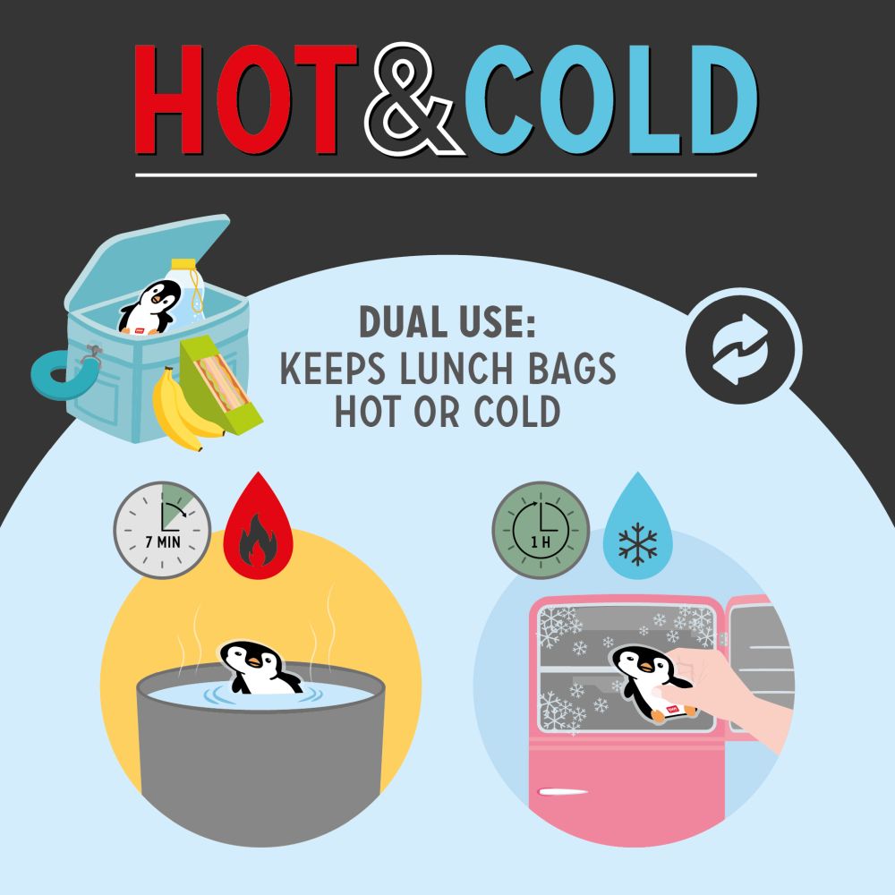 Hot/Cool pack för mat - Penguin - 3