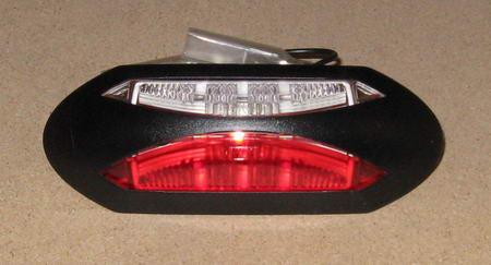 Breddmarkeringslampa röd/vit LED Bürstner