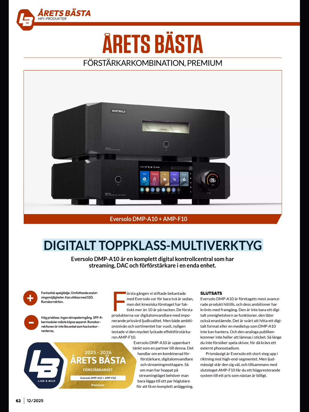 Eversolo AMP F10 Slusteg - 2