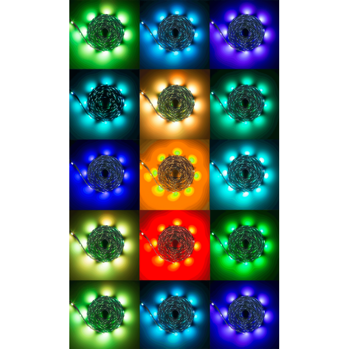 Light strip with colour changing LED 5m - 5